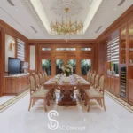 Tầng 1 - Bếp ăn - Biệt thự Bắc Cường Lào Cai - Ảnh 01