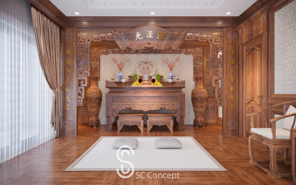 Tầng 3 - Phòng thờ - Biệt thự Bắc Cường Lào Cai - Ảnh 01