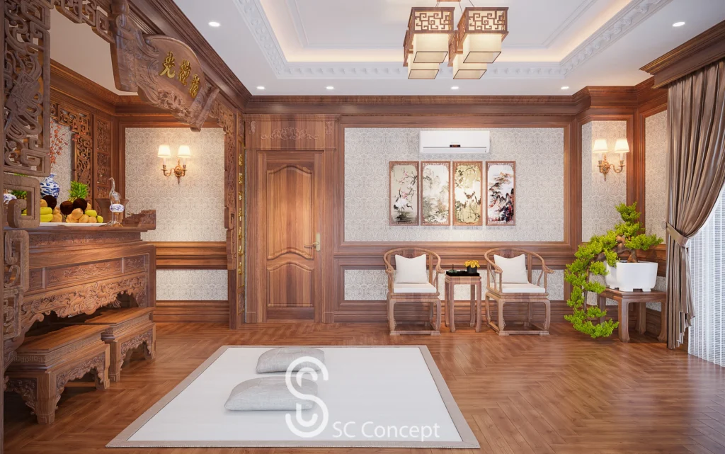 Tầng 3 - Phòng thờ - Biệt thự Bắc Cường Lào Cai - Ảnh 02