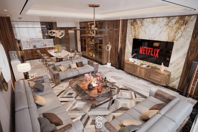 Phòng khách bếp - Biệt thự Đông Anh - Ảnh 01