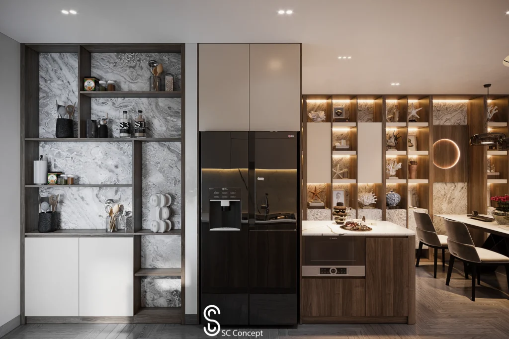 Phòng khách bếp - Chung cư The Zei - Ảnh 03