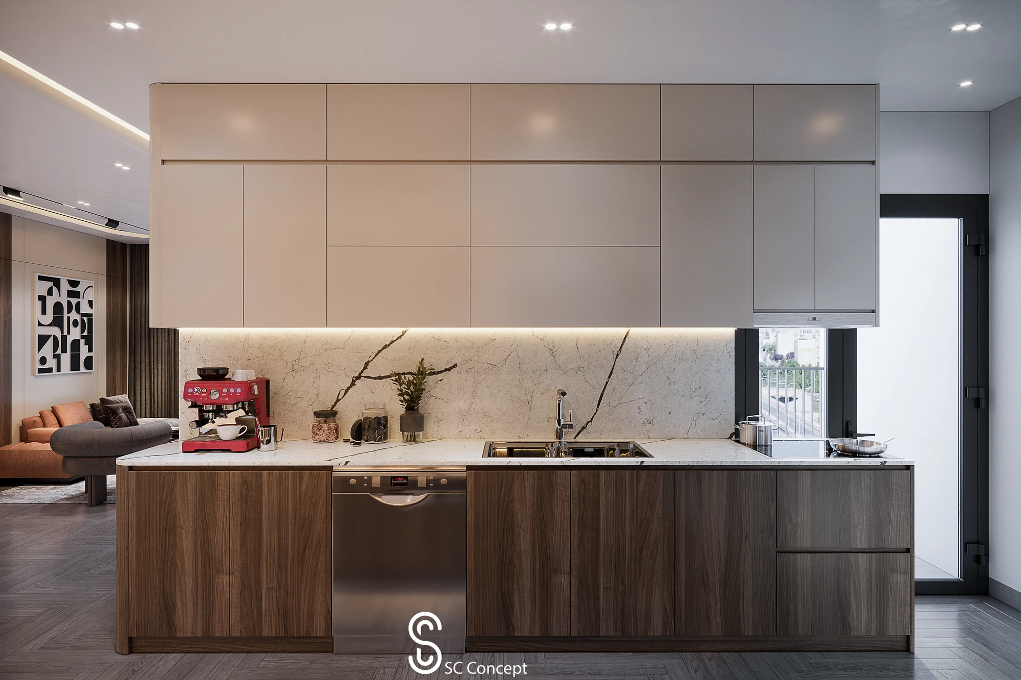 Phòng khách bếp - Chung cư The Zei - Ảnh 04