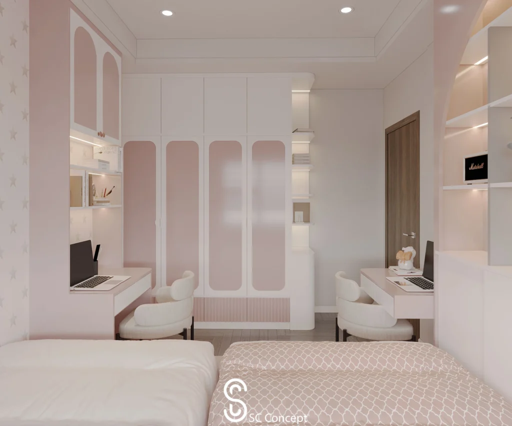 Phòng ngủ con gái - Chung cư The Zei - Ảnh 01