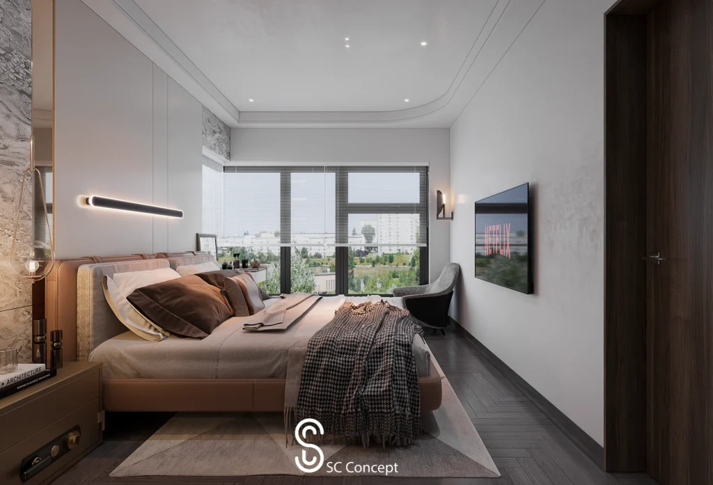 Phòng ngủ master - Chung cư The Zei - Ảnh 01
