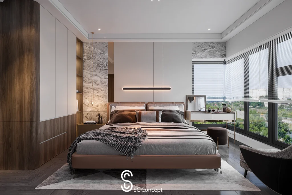 Phòng ngủ master - Chung cư The Zei - Ảnh 02