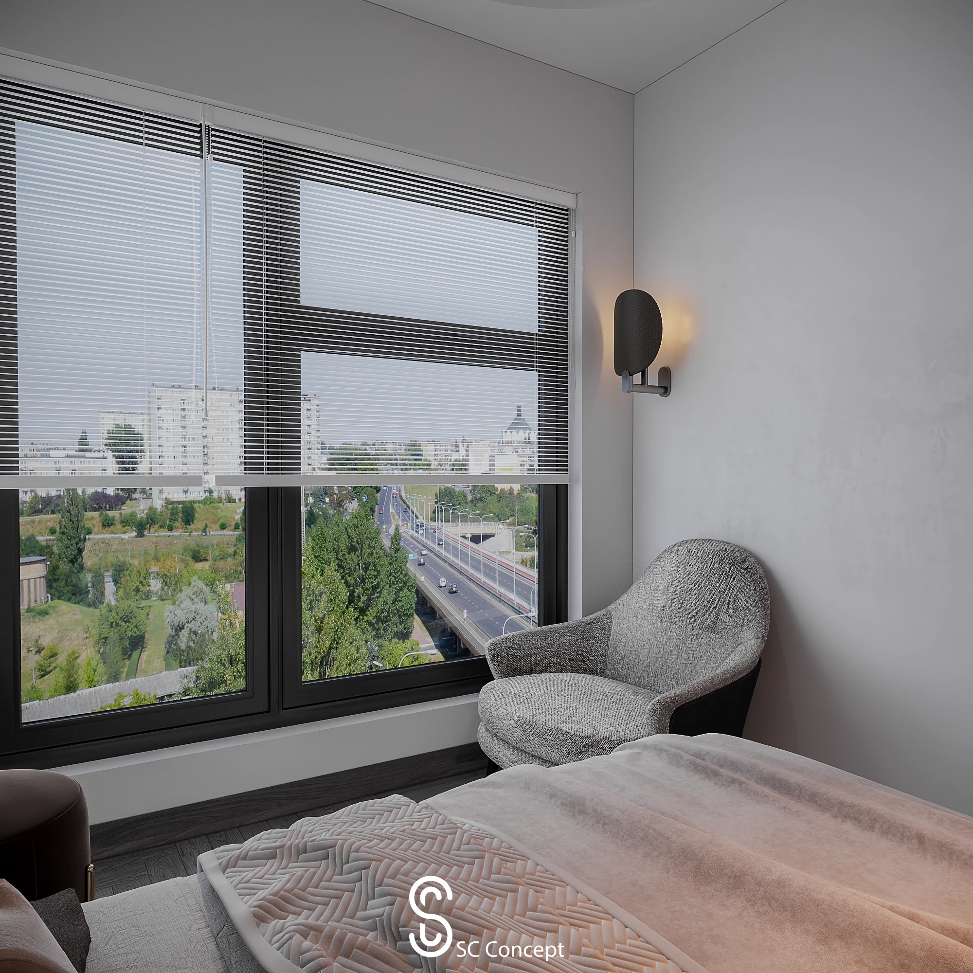 Phòng ngủ master - Chung cư The Zei - Ảnh 04